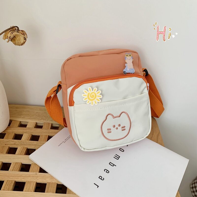 

Cartoon Colorblock Crossbody Bag, Multicolor