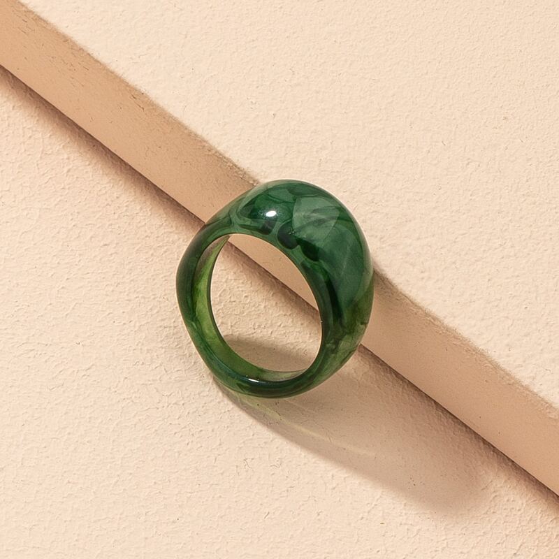 

1pc Resin Ring, Green