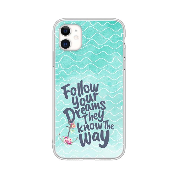 

Slogan Graphic Phone Case, Multicolor