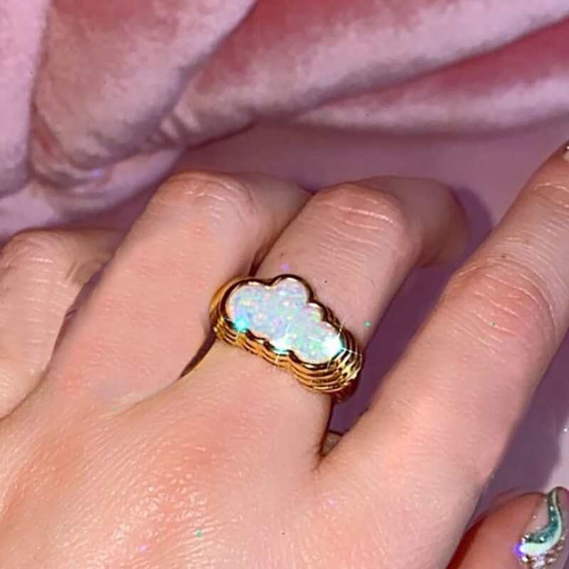 

Cloud Decor Ring, Gold
