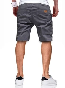 Manfinity Homme Shorts con bolsillo - Gris - Ver 2