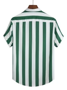 Manfinity Men Vertical Striped Shirt - Multicolor - View 2