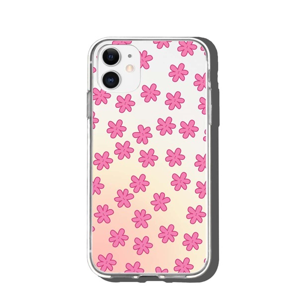 

Flower Pattern Phone Case, Hot pink