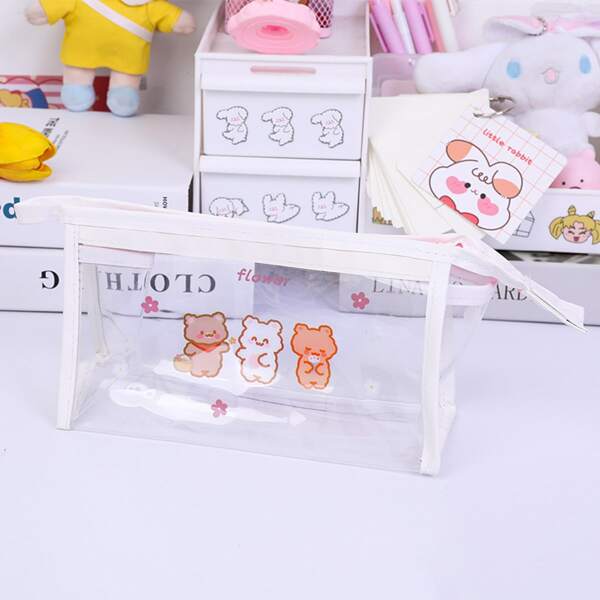 

Cartoon Graphic Clear Pencil Bag