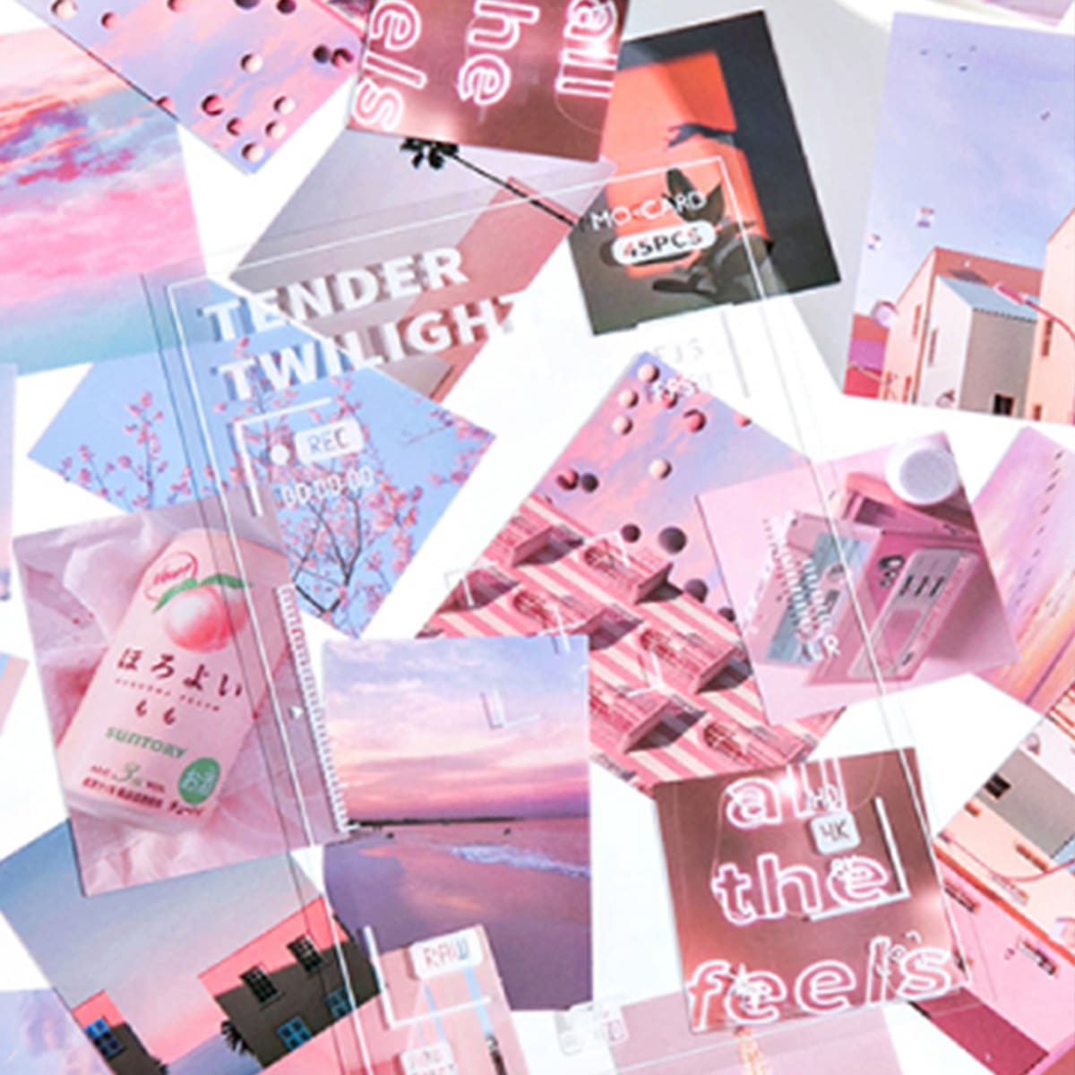 

45pcs Landscape Print DIY Sticker, Multicolor