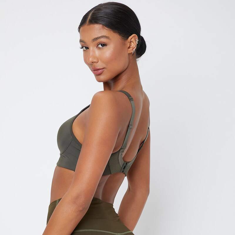 

Solid Sports Bra, Army green