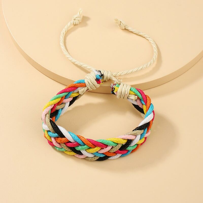 

Colorful Braided Bracelet, Multicolor