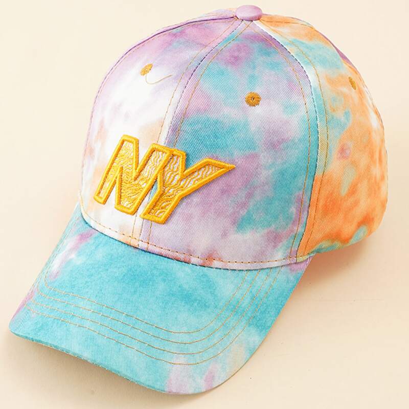 

Letter Tie Dye Baseball Cap, Multicolor