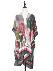 滿版圖案絲巾 - 彩色 - 查看 3