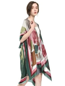 滿版圖案絲巾 - 彩色 - 查看 4