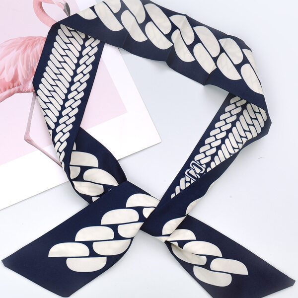 

Two Tone Scarf, Black and white