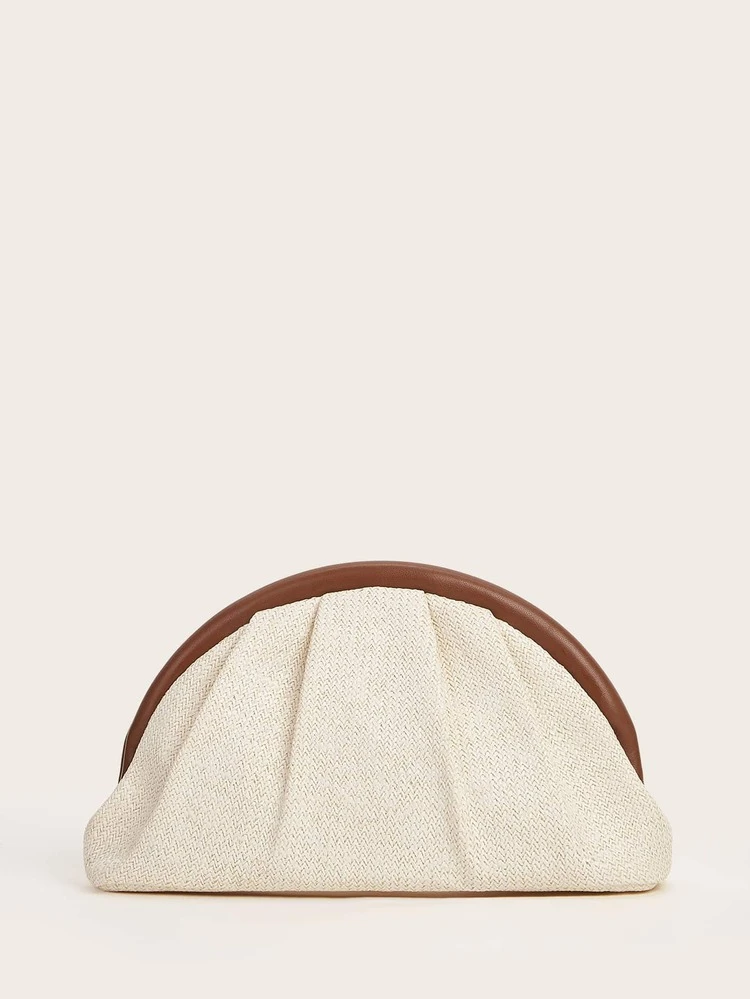 Ruched Clutch Bag