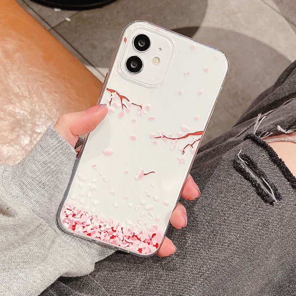 

Flower Print Phone Case, Clear