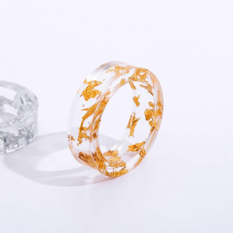 

2pcs Resin Ring, Multicolor