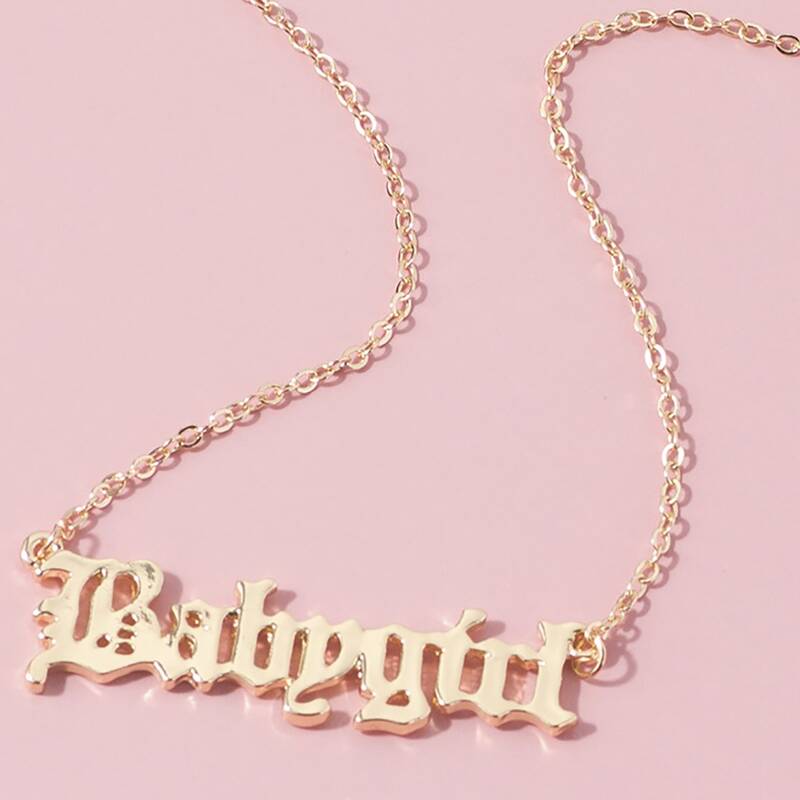 

Letter Pendant Necklace, Gold