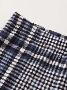 SHEIN 青少年女孩格子印花背心和緊身褲套裝 - 彩色 - 查看 3