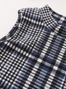 SHEIN 青少年女孩格子印花背心和緊身褲套裝 - 彩色 - 查看 4