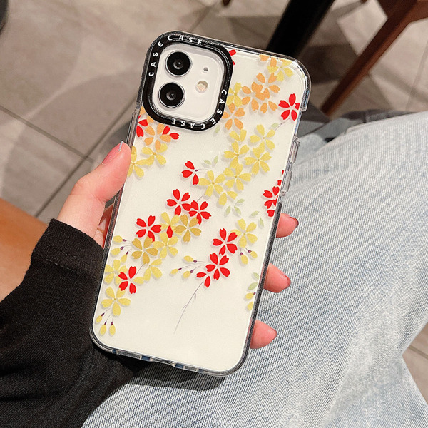 

Flower Pattern Clear Phone Case