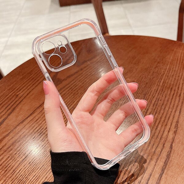 

Contrast Frame Clear Phone Case