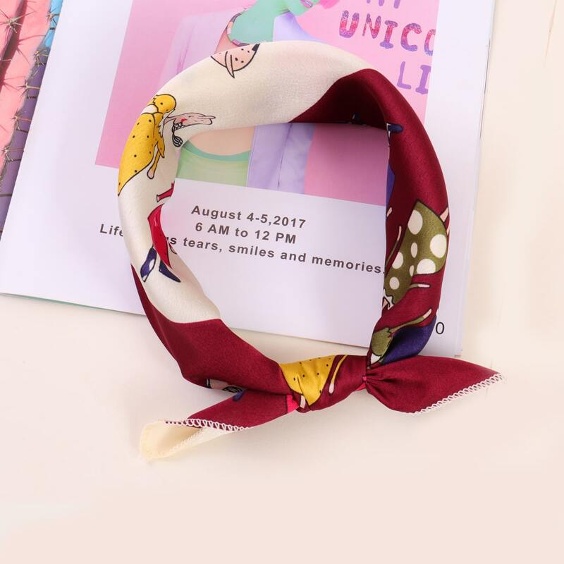 

Cartoon Graphic Scarf, Multicolor