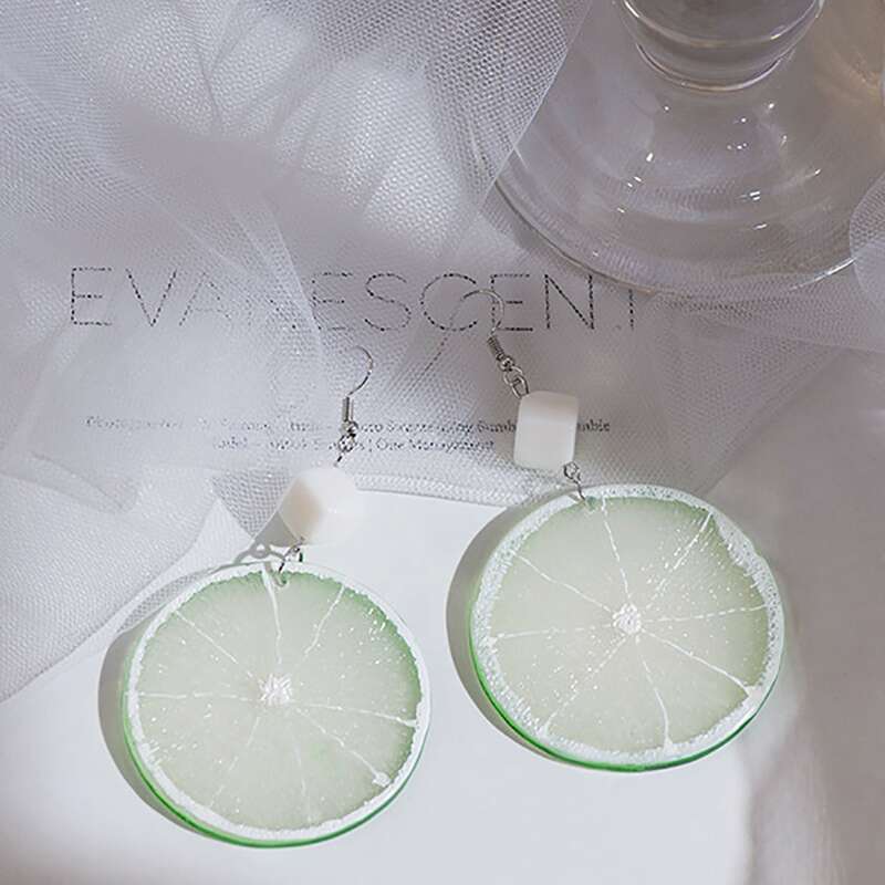 

Lemon Charm Drop Earrings, Multicolor