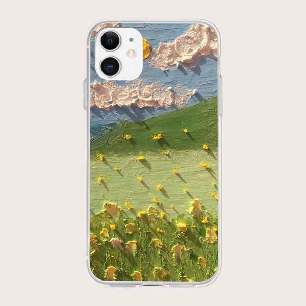 

Flower Painted Phone Case, Multicolor
