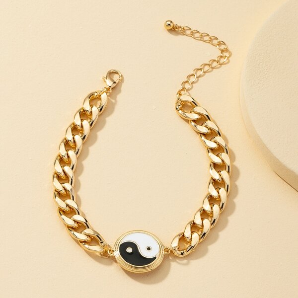 

Yin & Yang Decor Bracelet, Multicolor