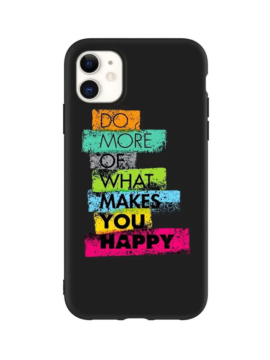 Slogan Graphic Phone Case - Multicolor - View 1