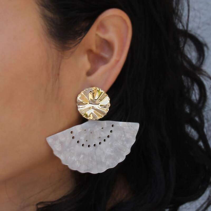 

Geo Charm Drop Earrings, Multicolor