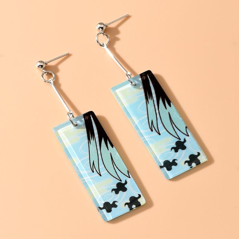 

Geo Charm Drop Earrings, Multicolor