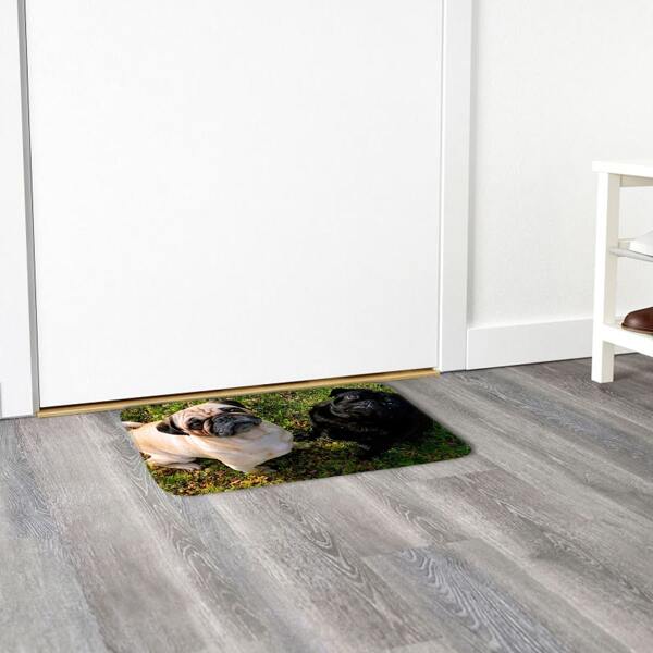 

Dog Print Floor Mat, Multicolor