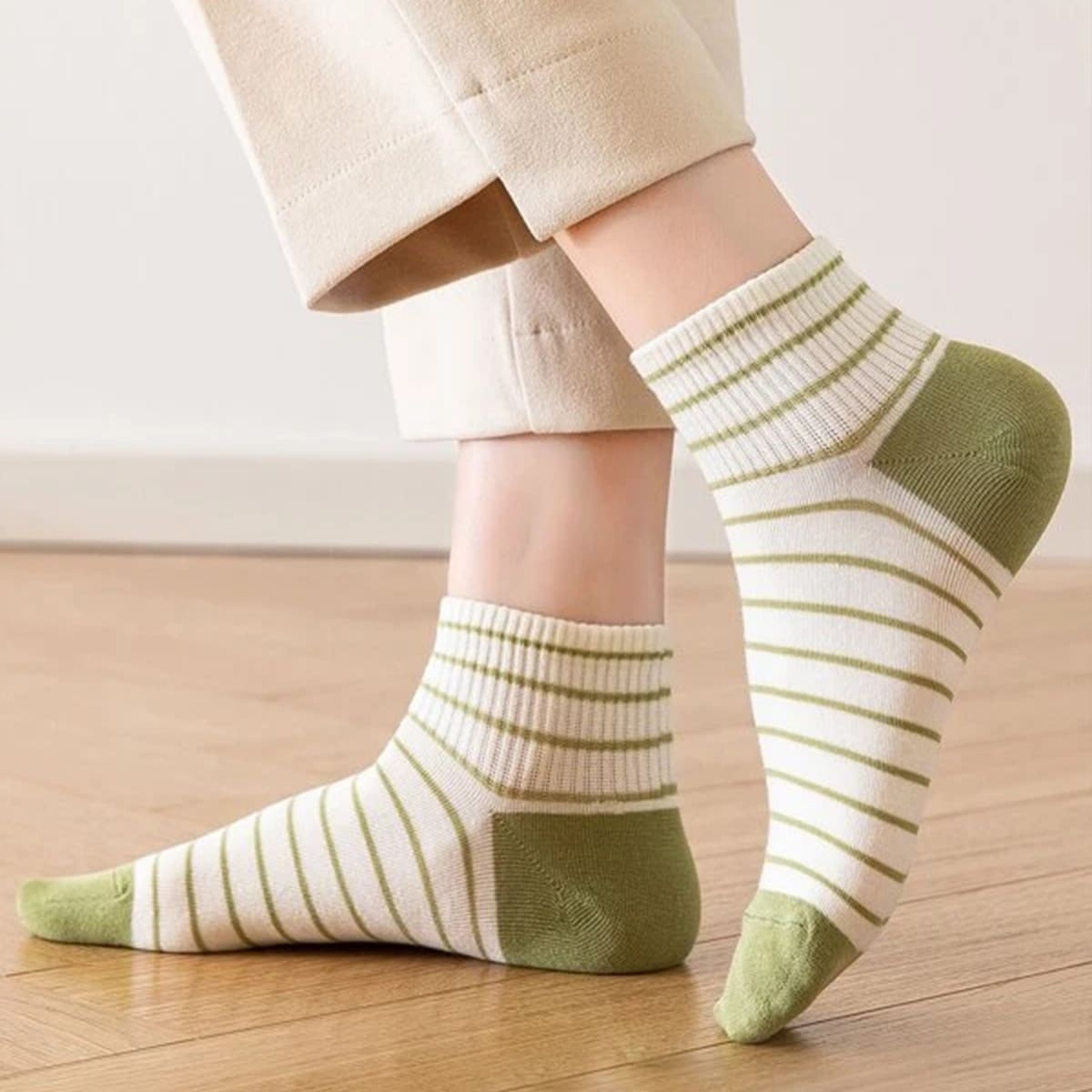 

5pairs Avocado Graphic Ankle Socks, Multicolor