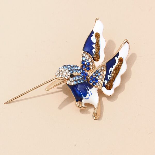 

Bird Design Brooch, Multicolor