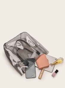 Clear Tote Bag - Black - View 5