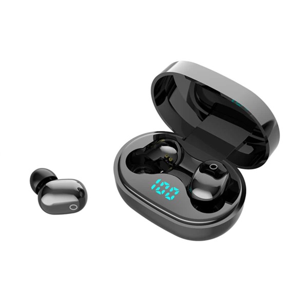 

Bluetooth-наушником с сенсорным управлением и светодиодным дисплеем, Чёрный