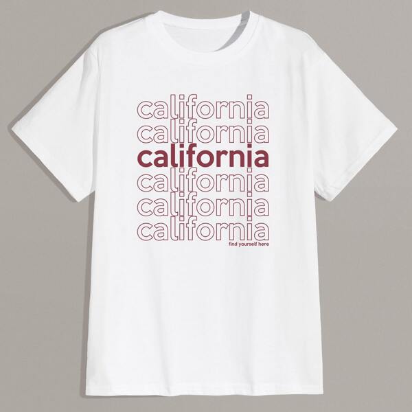 

Guys Letter Tee, White