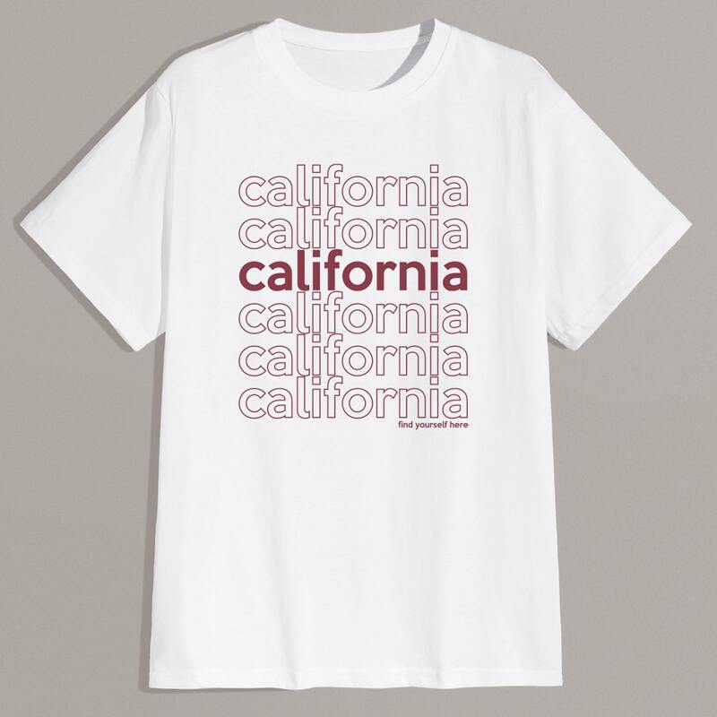

Guys Letter Tee, White