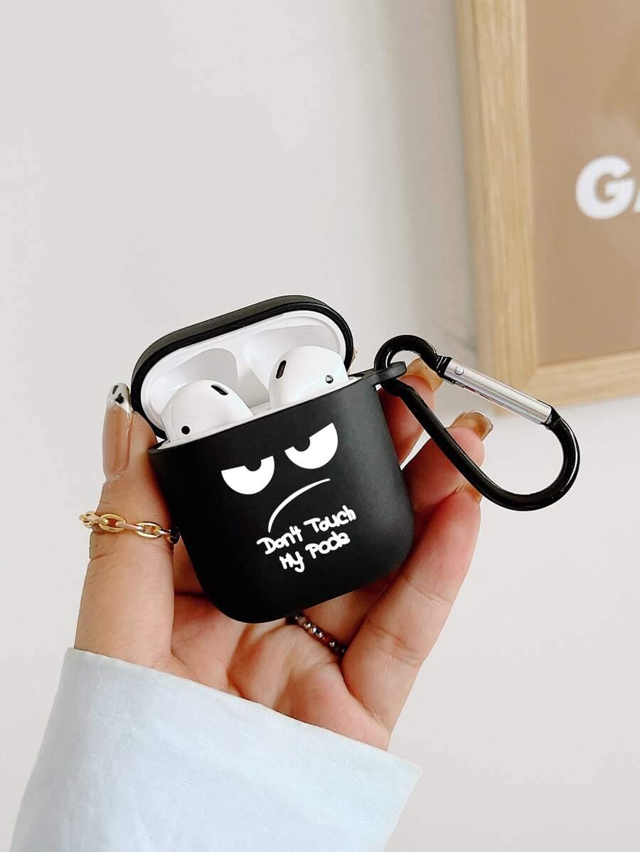 Ốp lưng Matte Expression Graphic tương thích với Airpod - Đen và trắng - Xem 1