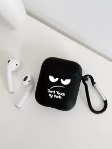 Ốp lưng Matte Expression Graphic tương thích với Airpod - Đen và trắng - Xem 4
