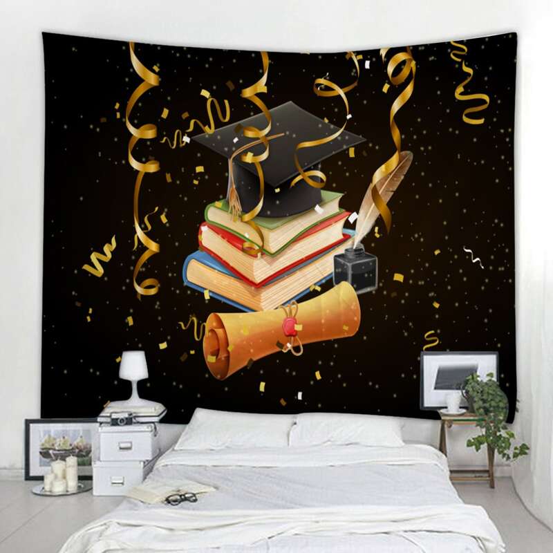 

Graduation Print Tapestry, Multicolor