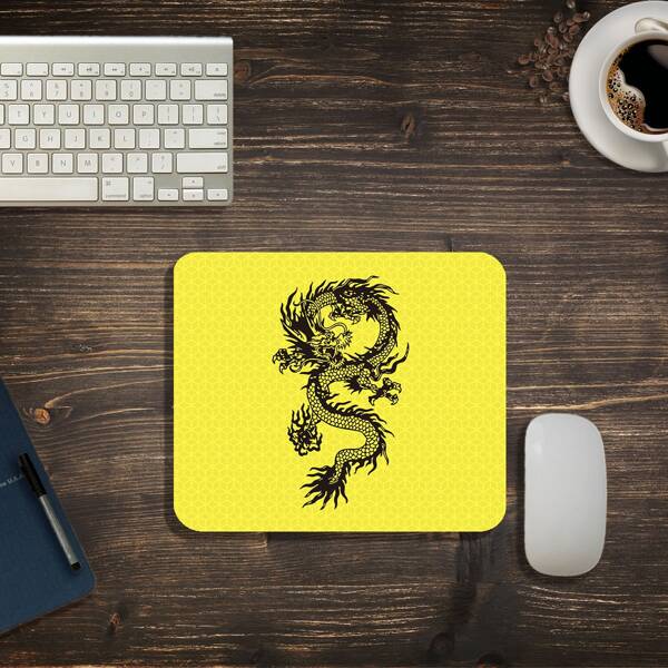 

Chinese Dragon Mouse Pad, Yellow