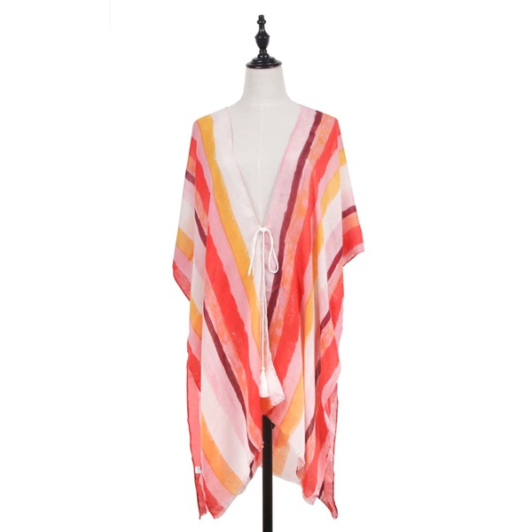 

Striped Pattern Scarf, Multicolor