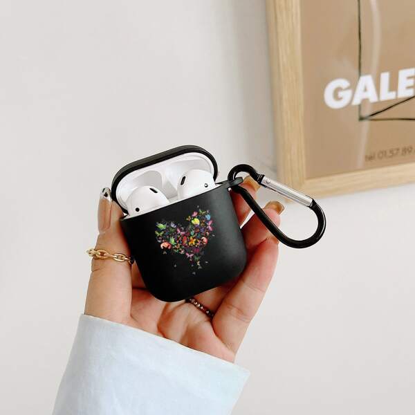 

Чехол для AirPods с принтом бабочки, Чёрный