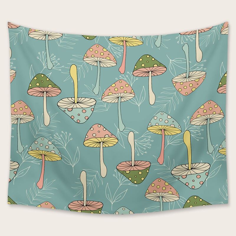 

Mushroom Graphic Tapestry, Multicolor