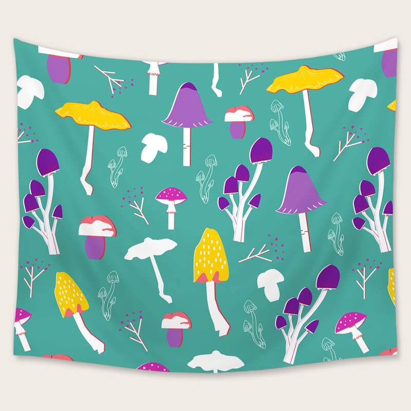 

Mushroom Graphic Tapestry, Multicolor