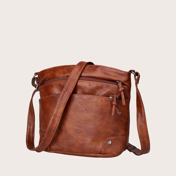 

Minimalist Crossbody Bag, Brown