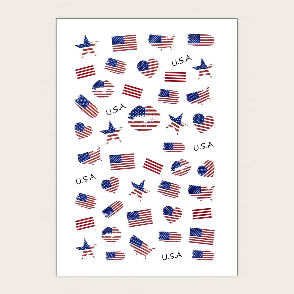 

1sheet Star Pattern Nail Art Sticker, Multicolor