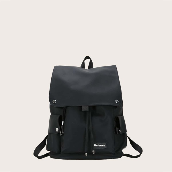 

Boys Flap Backpack, Black