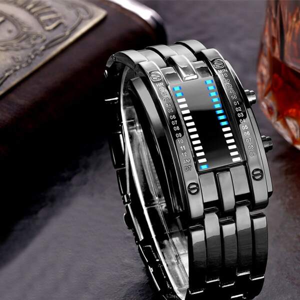 

Мужские водонепроницаемые электронные часы со специальным дисплеем