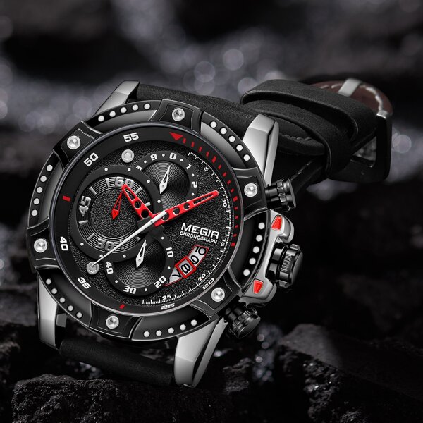 

Men Triple Dial Date Quartz Watch
